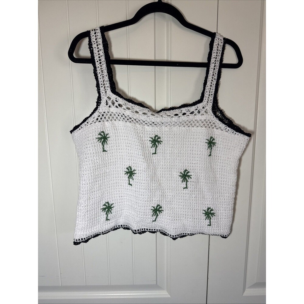 Free Assembly Women's XL Palm Top Wht NWOT